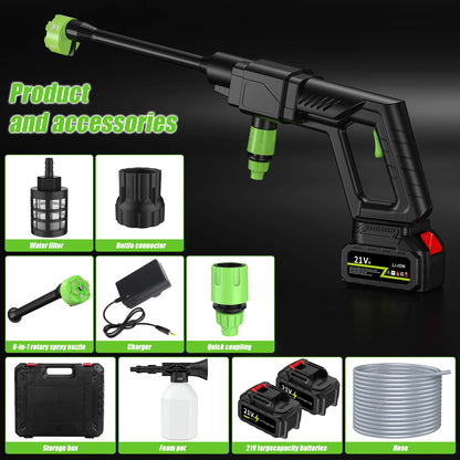 Brushless High Pressure Car Washer Gun 6 IN 1 Electric Garden Washing Water Wash Spray Gun Cordless Pressure Washer