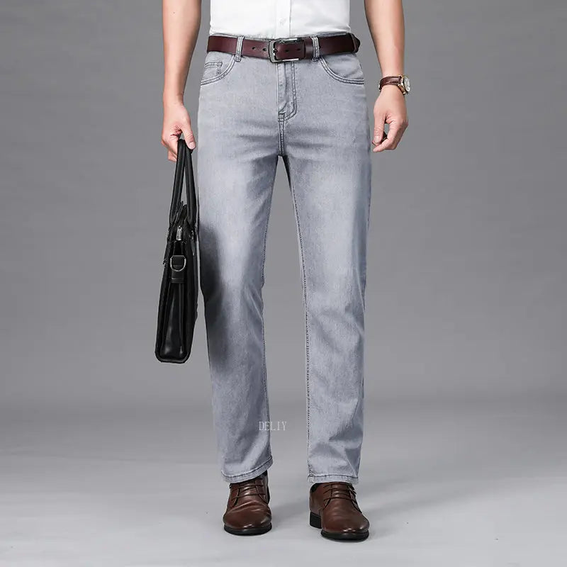 Thin or Thick Material Straight Cotton Stretch Denim