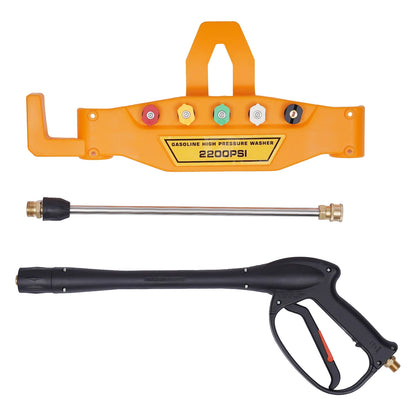 7.5Hp High Pressure Gasoline Washing Machine Petrol Pressure Washer with Gun Hose Nozzles Ohv 420CC 2465 Psi /170 Bar