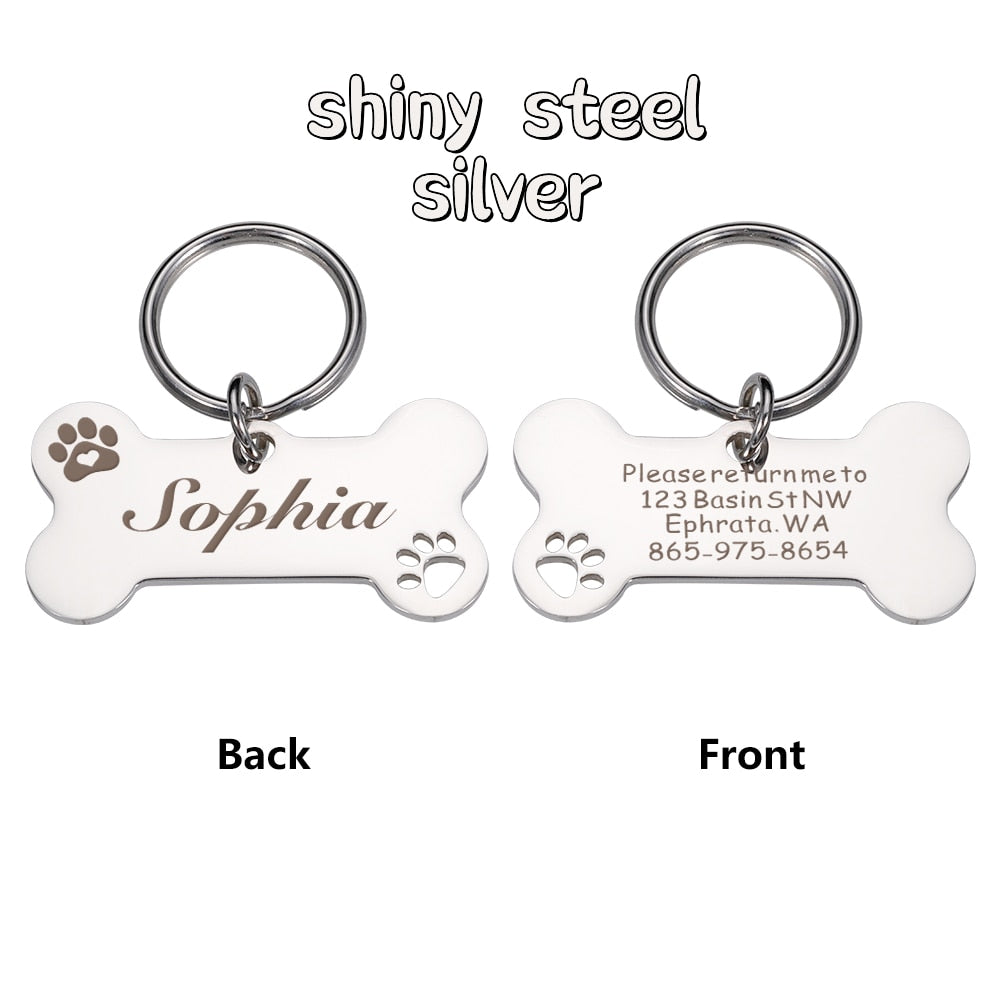 Personalized Pet Dog Name . Tags for Cats and Dogs