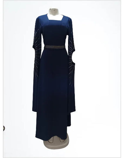 Muslim Party Dress for Women Jalabiya Abaya Ramadan Long Sleeve Dresses Abayas WomanKimono Robe Moroccan Caftan Vestidos 2023
