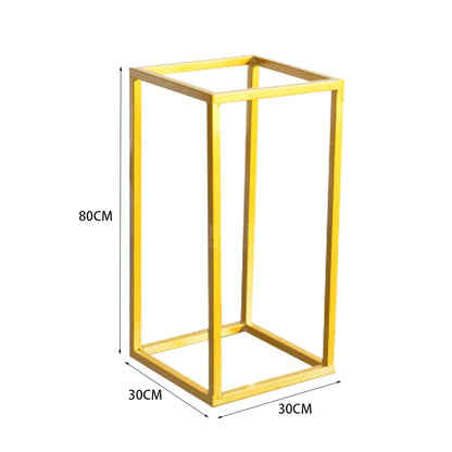 White/Gold Column Flower Stand for Wedding Decoration
