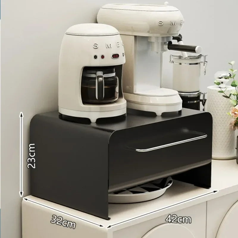 Recommend Cream Wind Dust Mug Storage Shelves Pull Metal Dust Cup Holder Home Kitchen Desktop Coffee Capsule Storage Drawer