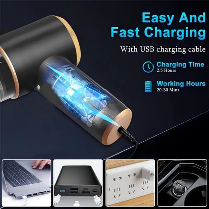 Wireless Car Vacuum Cleaner Handheld Vaccum Powerful Suction USB Rechargeable