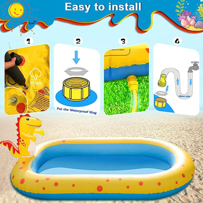 Inflatable Sprinkler Pool for Kids