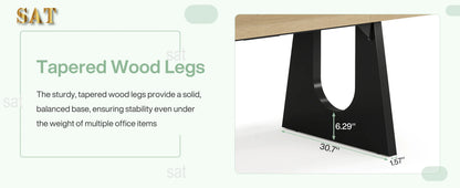 70.9-Inch Executive Desk Computer Office Desk Modern Simple Desk with Large Desktop for Home Office Study