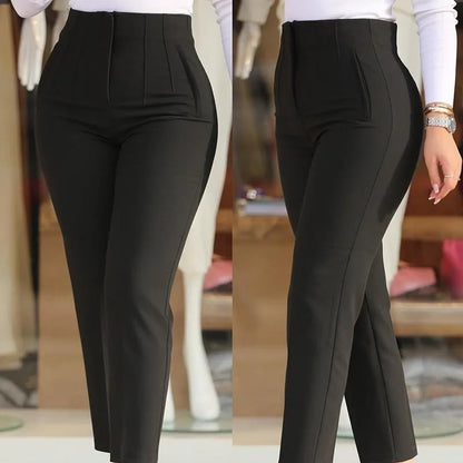 Women Office Wear High Waist Pants for Women Formal Pants