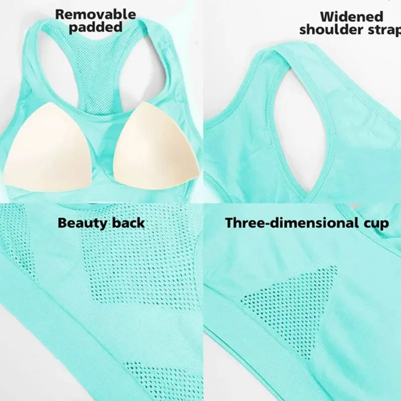 Women Breathable Sports Bra Absorb Sweat