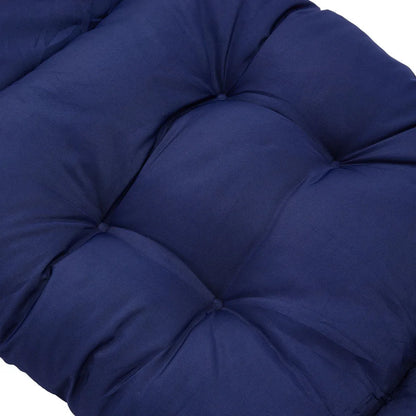 Garden Bench Recliner Chair Swing Chair Seat Pad Cushion Lengthen Sunlounger Cushion for Indoor Outdoor,Navy Blue