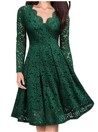 Women Lace A-Line Dress