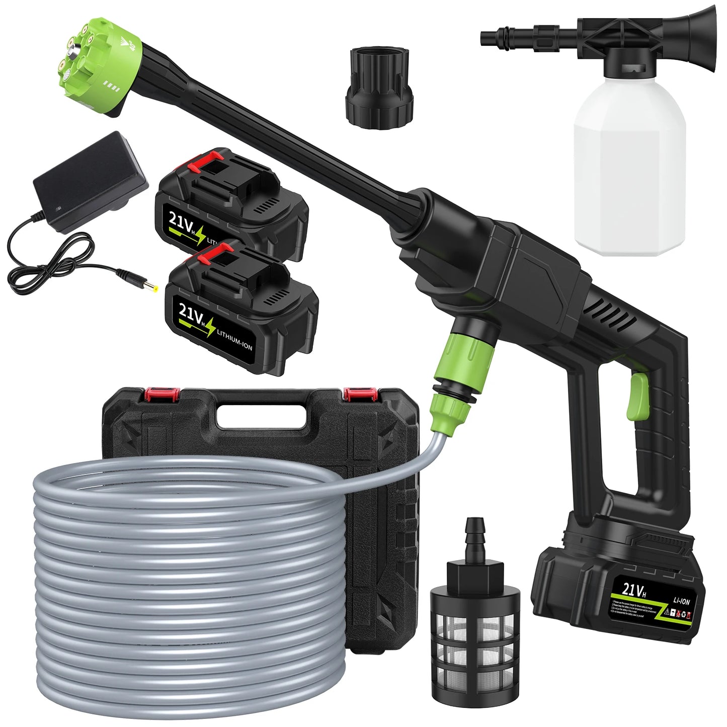 Brushless High Pressure Car Washer Gun 6 IN 1 Electric Garden Washing Water Wash Spray Gun Cordless Pressure Washer