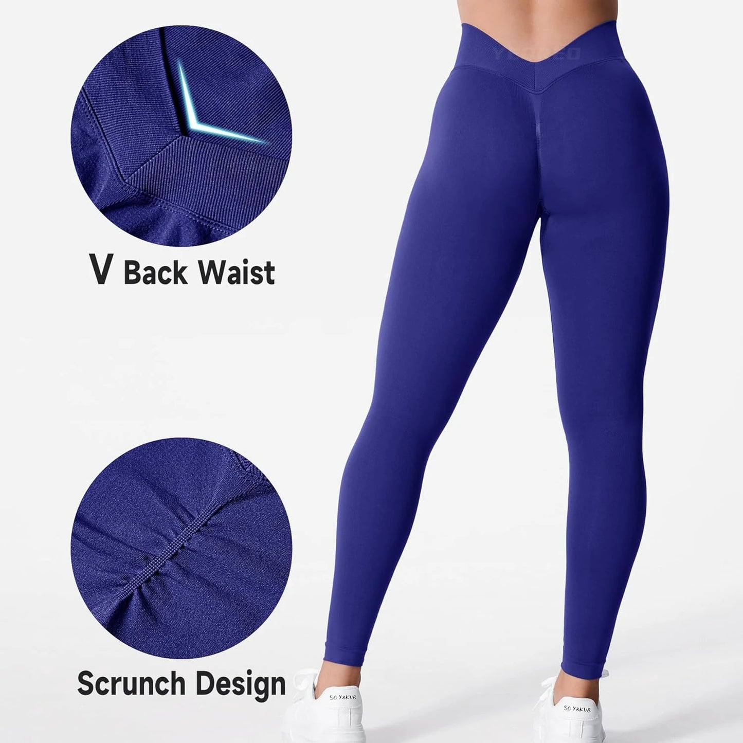 Stylish Black High Waisted Seamless Gym Yoga Leggings