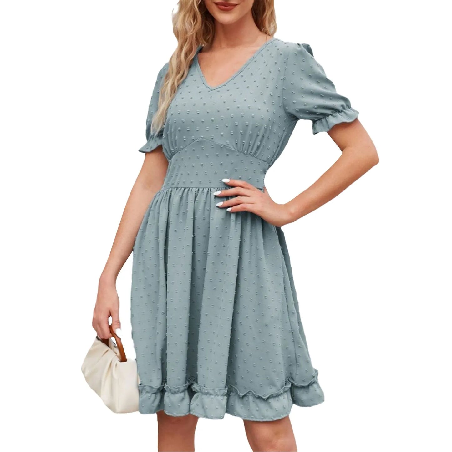 Elegant Bodycon Sexy Cotton Women'S Dress