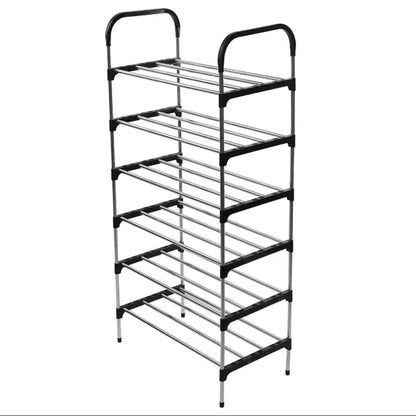 6 Tier Metal Shoe Rack Shoe Storage Stand Organiser Hot Sale