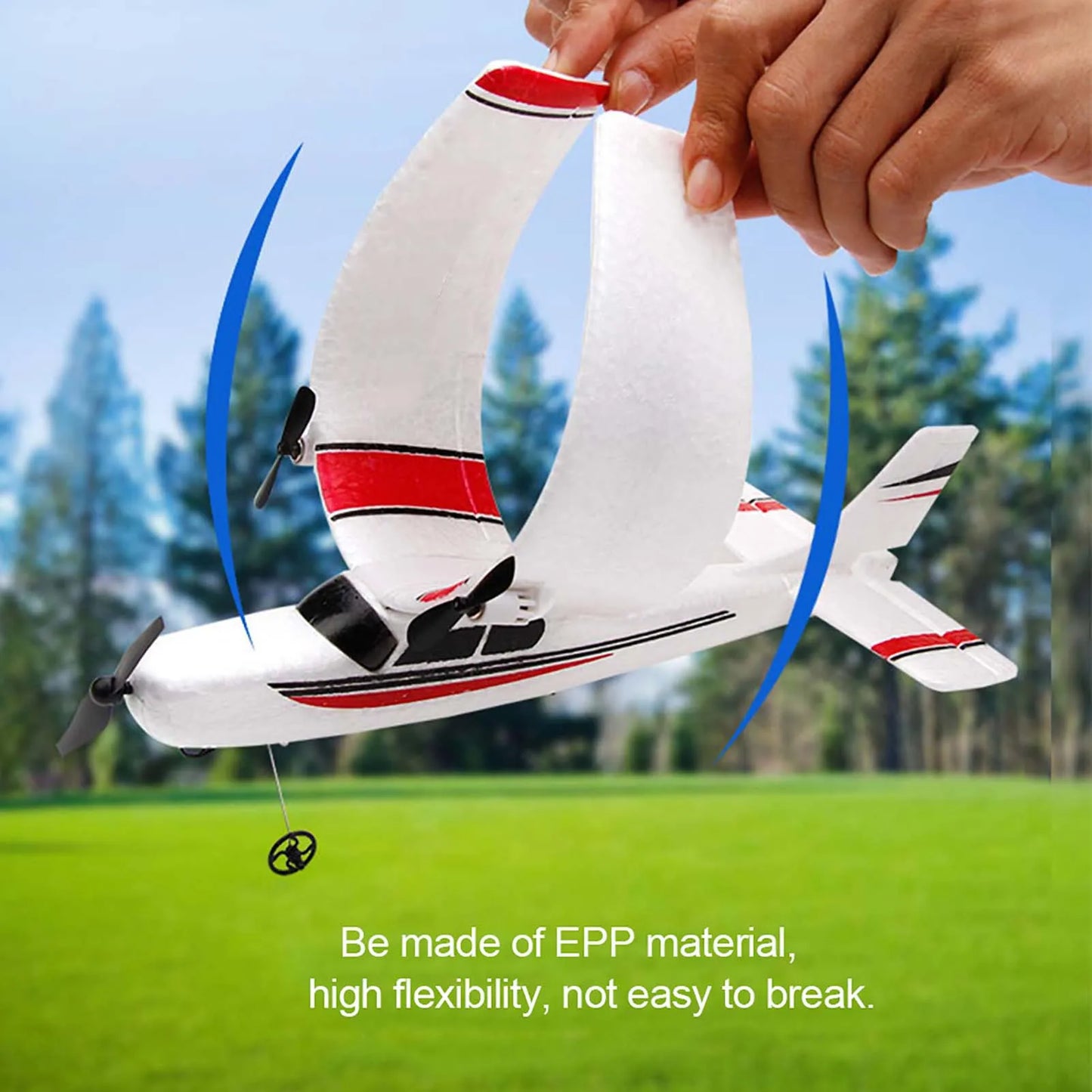 FX801 RC Aircraft Airplane 2.4GHz 2CH RC Airplane Aircraft Outdoor Flight Toys for Kids Boys Remote Intelligent Device