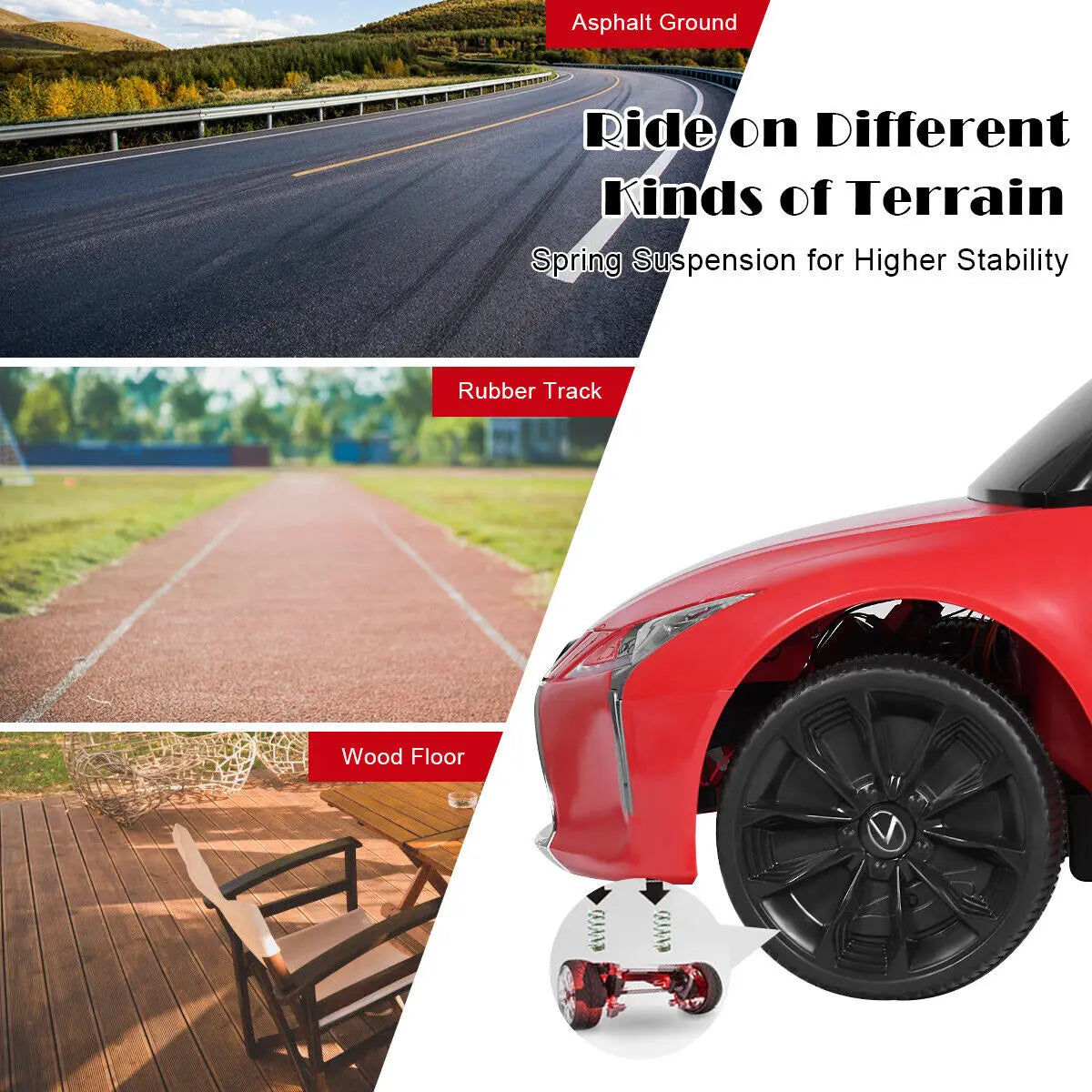 DORTALA Lexus Licensed Electric Ride on Car 12V Battery Kids Car Toy w/Remote Control