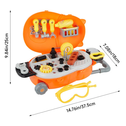 KIDkid Bear Repair Tool Luggage Kit Toy Set for Kids Holiday Present