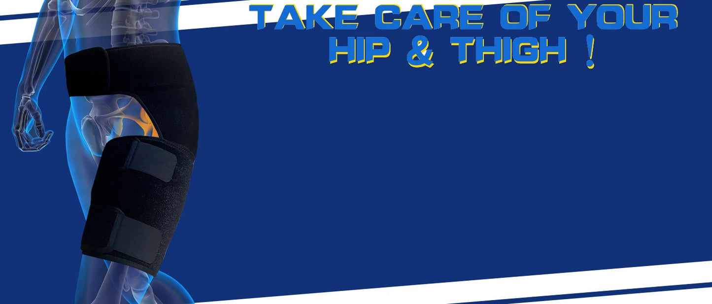VKWE Hip Brace Hip Support for Men and Women,Thigh Support Groin Brace Sciatic
