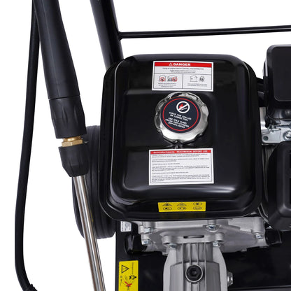 7.5Hp High Pressure Gasoline Washing Machine Petrol Pressure Washer with Gun Hose Nozzles Ohv 420CC 2465 Psi /170 Bar