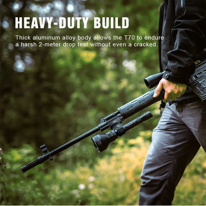 Trustfire T70 Hunting Flashlight 18650 2300lm LED Torch Ultra Powerful Rechargeable Light Tactical Camping Lamp