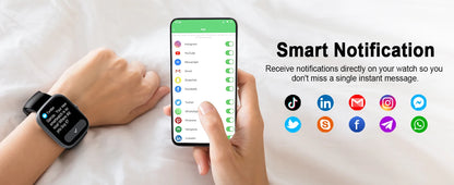 Smart Watch, 1.91" Smartwatch (Answer/Make Call), IP68 Waterproof Fitness Tracker, 110+ Sport Modes, Heart Rate and Sleep Monit