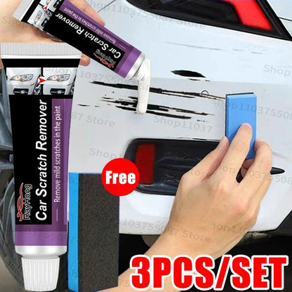 Car Scratch Remover Polishing Paste With Sponge Car Body Paint Care Remove Scratch Repair Broken Paint Smooth