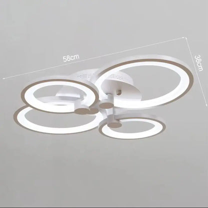 LED Light Ceiling Lights Cool White Chandelier Lamp, 4/8 Head