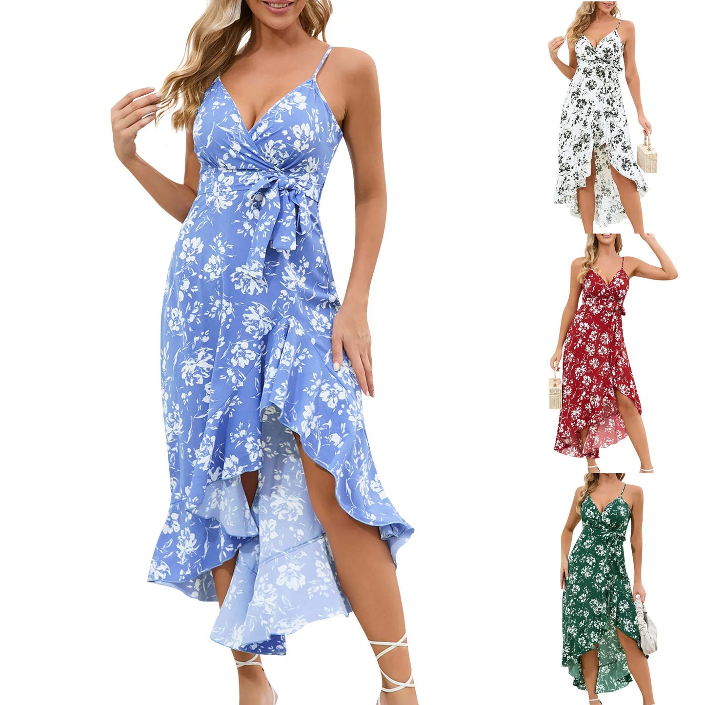 Sweet Floral Printed Dress For Women