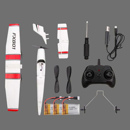 FX801 RC Aircraft Airplane 2.4GHz 2CH RC Airplane Aircraft Outdoor Flight Toys for Kids Boys Remote Intelligent Device