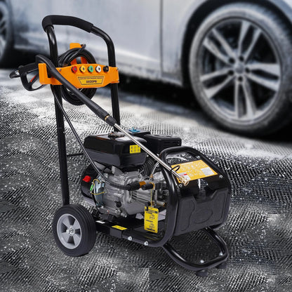 7.5Hp High Pressure Gasoline Washing Machine Petrol Pressure Washer with Gun Hose Nozzles Ohv 420CC 2465 Psi /170 Bar