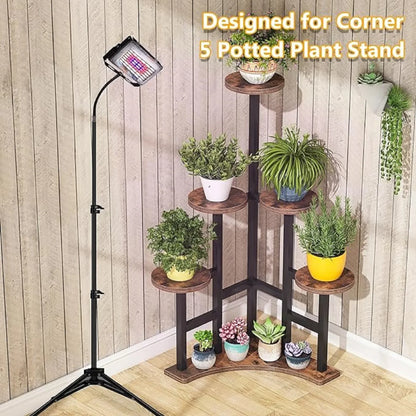 Corner Plant Stand Indoor, 6 Tiered Plant Shelf Flower Stand, Tall Multiple Potted Plant Holder
