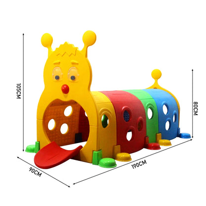 Caterpillar Crawl and Climb Tunnel for Kids Indoors Outdoors Use