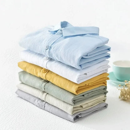 Thin Ice Silk Linen Shirts