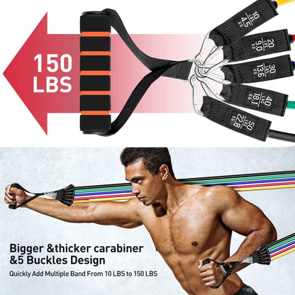 Resistance Bands Set Exercise Bands Home Workouts