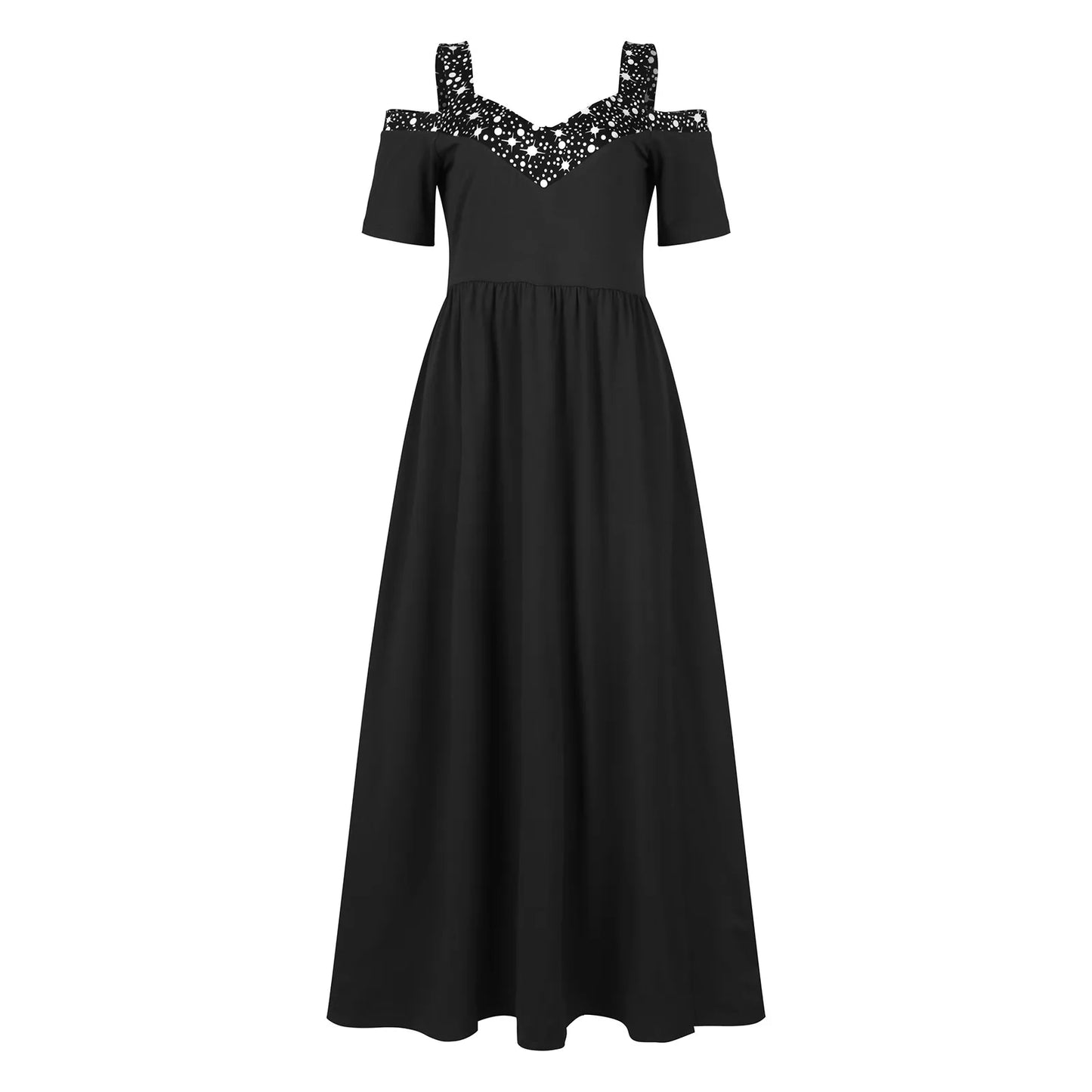 Women Elegant Halterneck Backless Long Dress