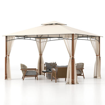 GOFLAME 360 CM x 300 CM Patio Gazebo, Heavy Duty Gazebos Shelter Party Tent w/ Sun &Waterproof Vented Top