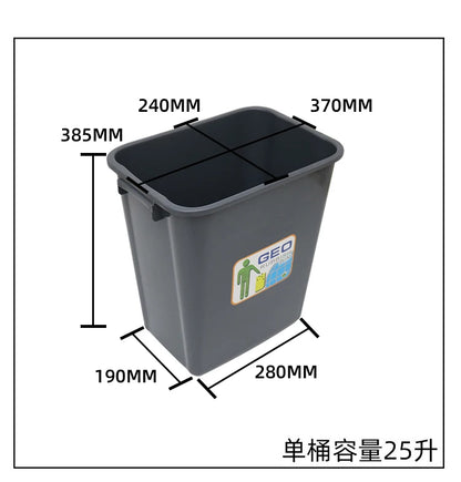 Kitchen High Body Pull Embedded Hidden Kitchen Waste Bin Cabinet Pull Basket Dry and Wet Separation Large Home with Door