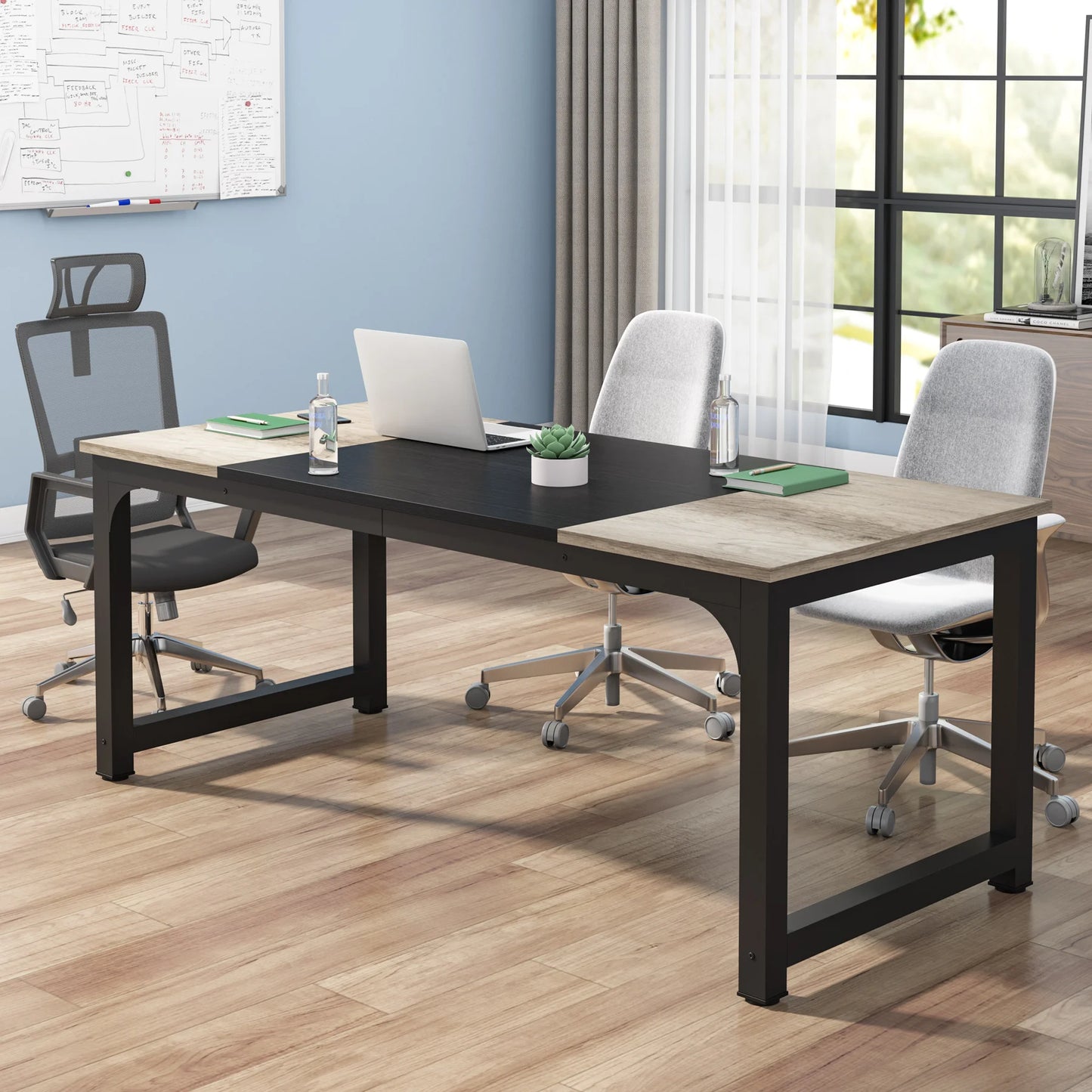 Modern Computer Desk Large Office Desk Computer Table Study Writing Desk Workstation for Home Office