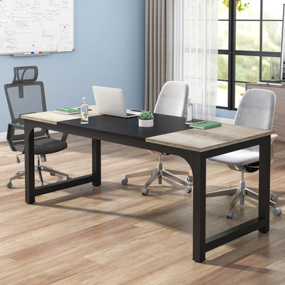 Modern Computer Desk Large Office Desk Computer Table Study Writing Desk Workstation for Home Office