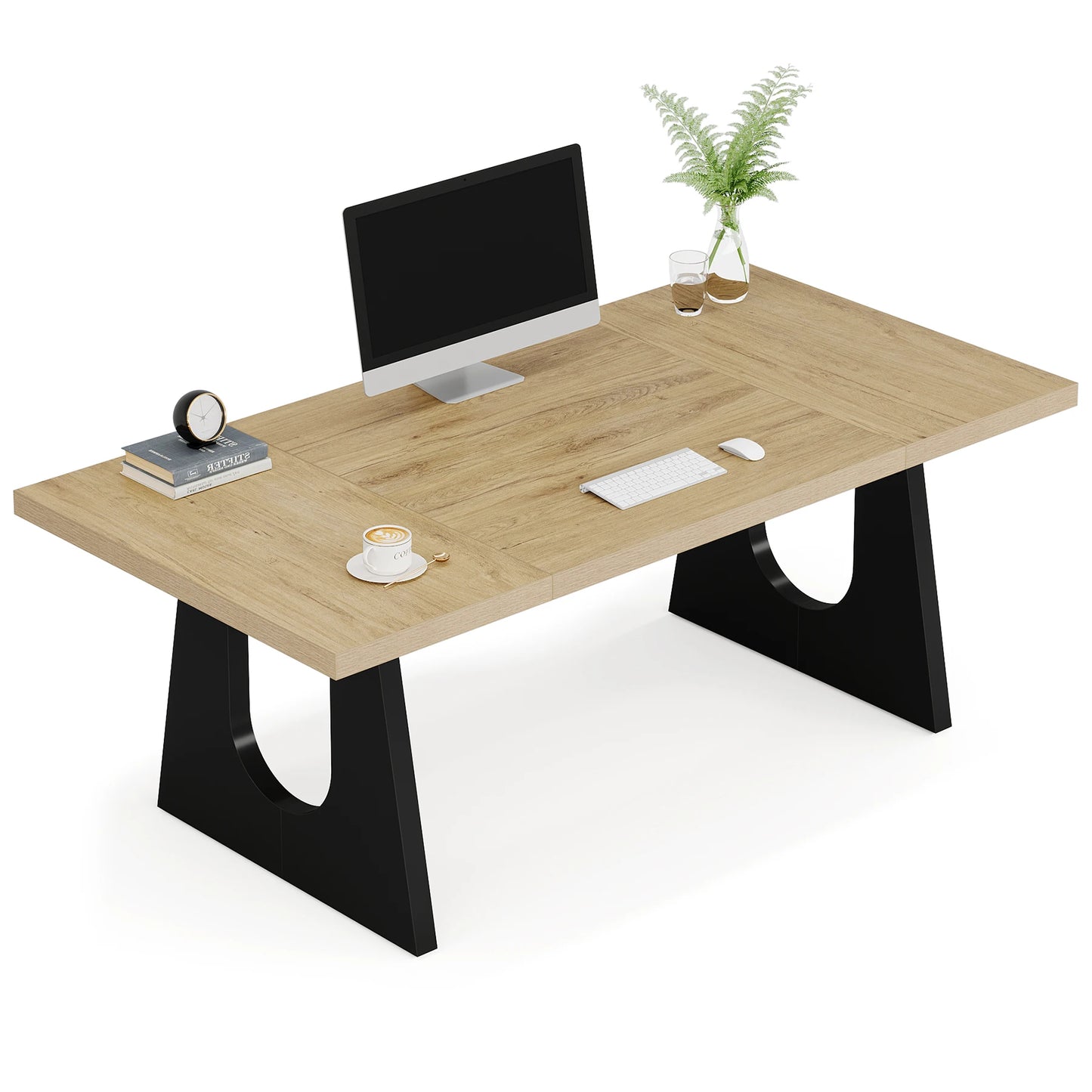 70.9-Inch Executive Desk Computer Office Desk Modern Simple Desk with Large Desktop for Home Office Study