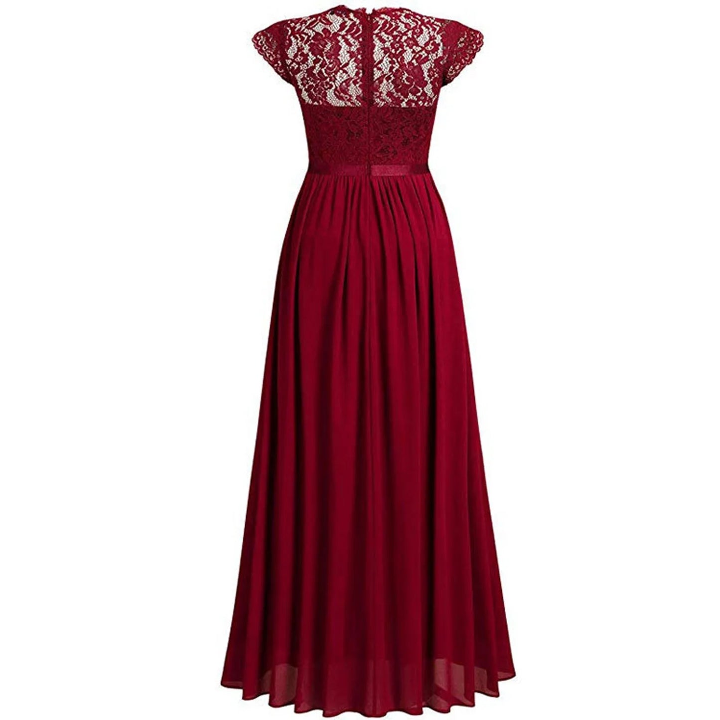 Lady Casual Lace Sleevesless Maxi Dress