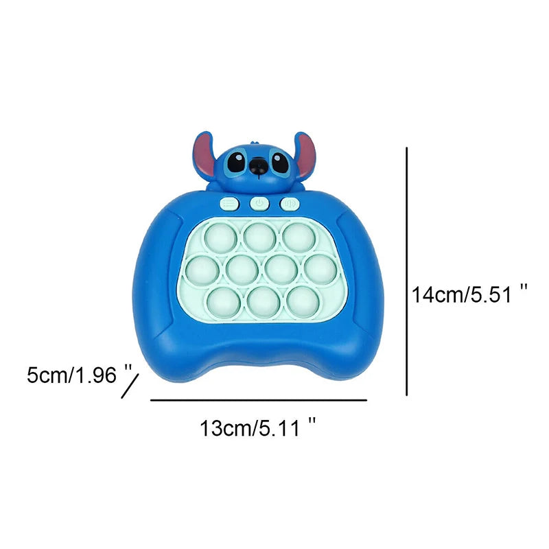 Pop It Push Game Lilo& Controller Bubble Whack Mole Sensory Toy Kids Gift