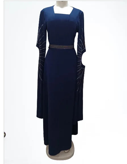 Muslim Party Dress for Women Jalabiya Abaya Ramadan Long Sleeve Dresses Abayas WomanKimono Robe Moroccan Caftan Vestidos 2023