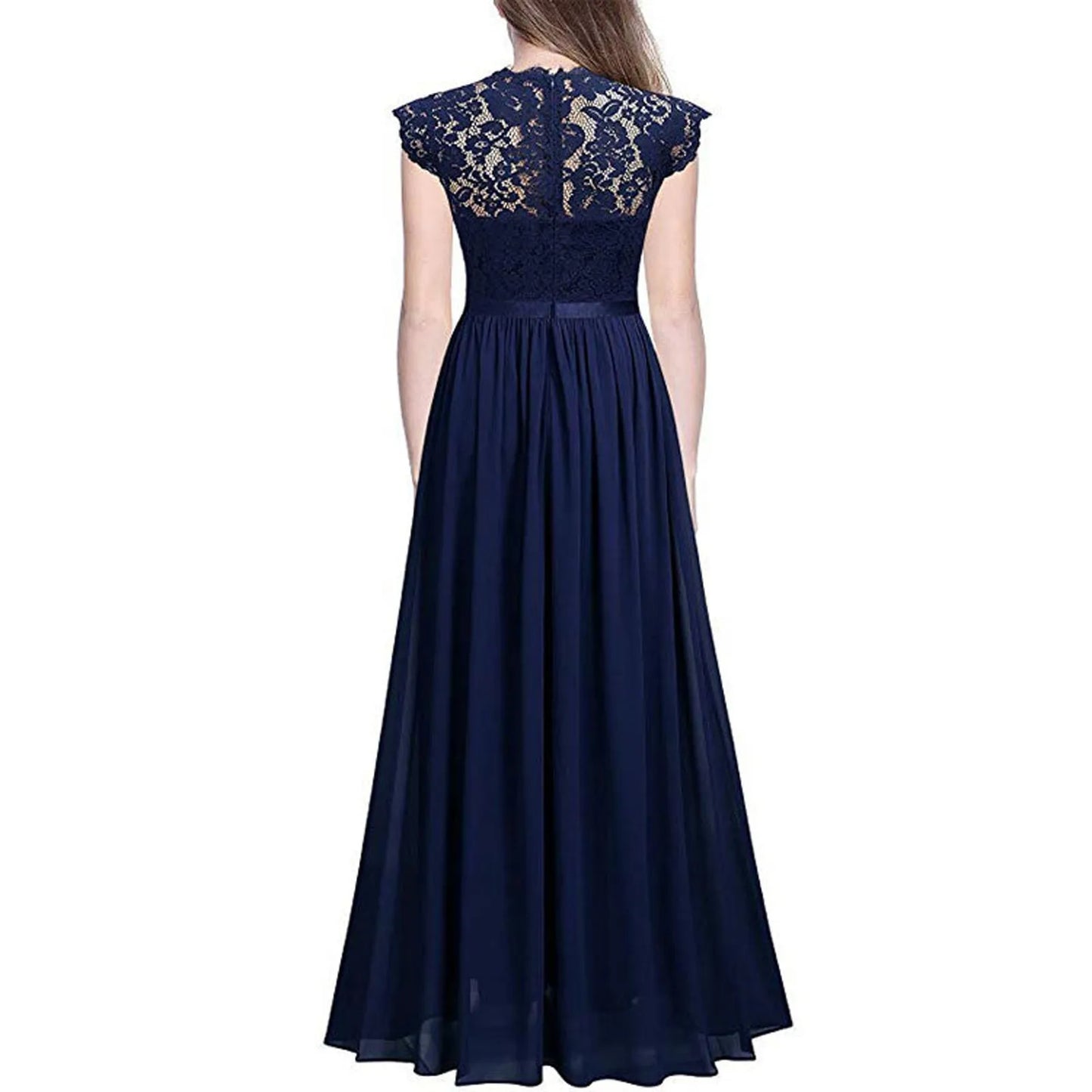 Lady Casual Lace Sleevesless Maxi Dress