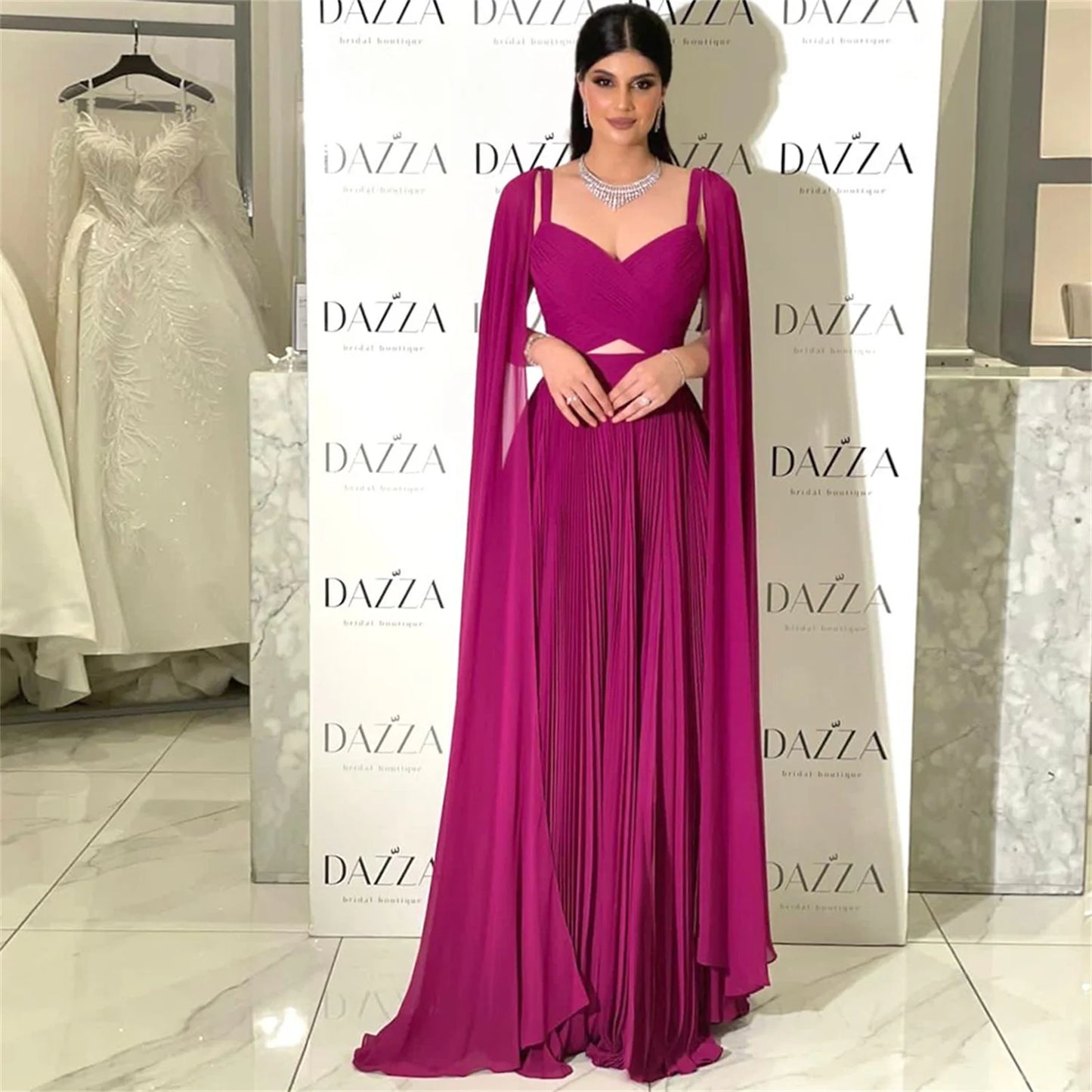 Lucy Quinceanera Dresses Chiffon Party Dress Women Elegant Luxury Cloak Evening 2024 Women's Wedding Ladies Weddings Customized