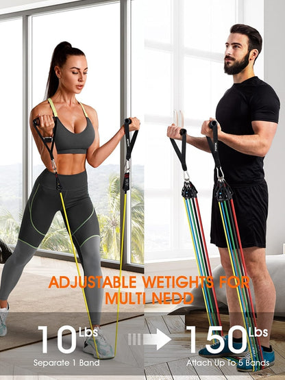 Resistance Bands Set Exercise Bands Home Workouts