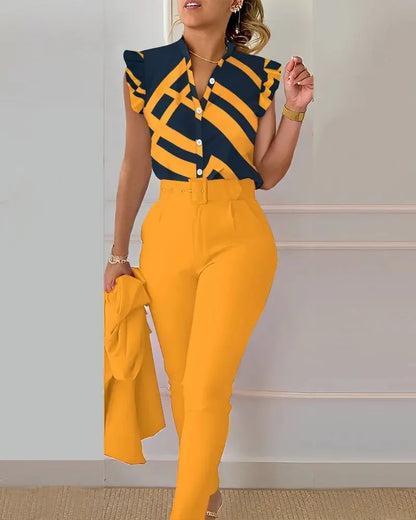 Elegant Women Two Piece Set Suits