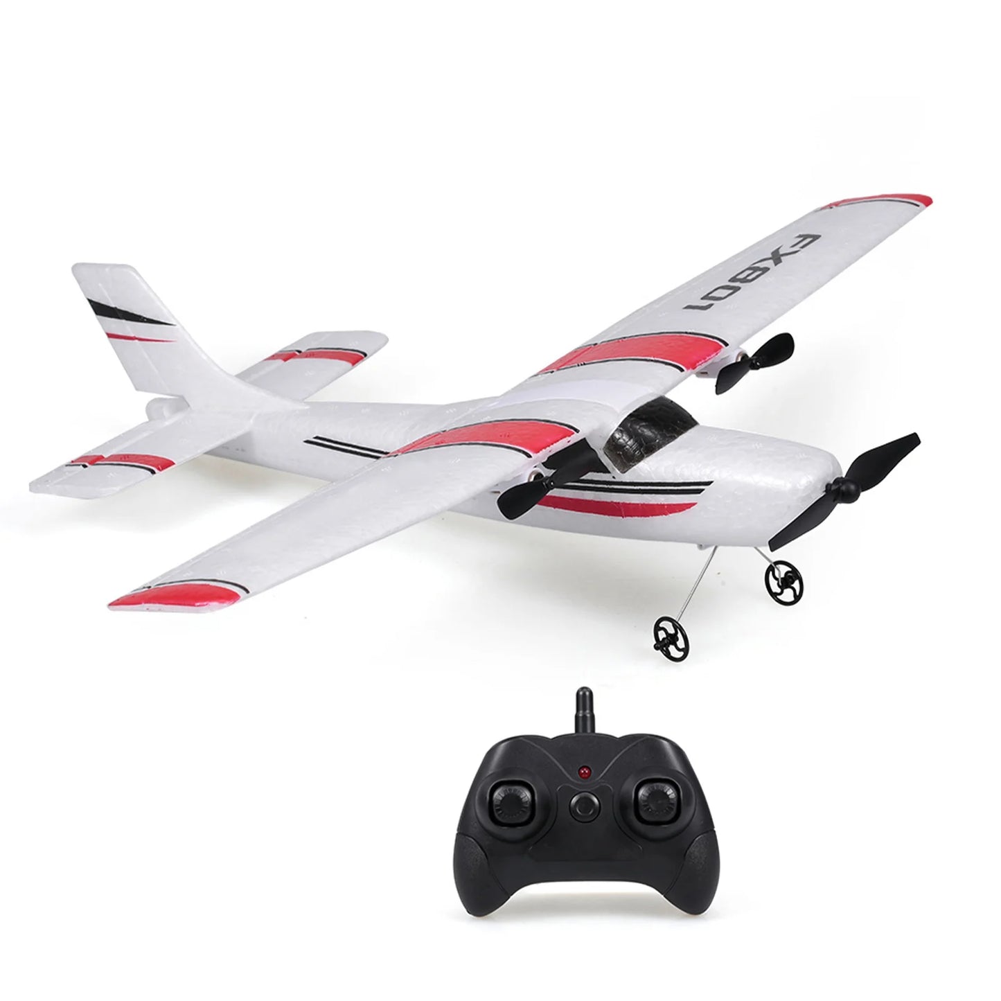 FX801 RC Aircraft Airplane 2.4GHz 2CH RC Airplane Aircraft Outdoor Flight Toys for Kids Boys Remote Intelligent Device