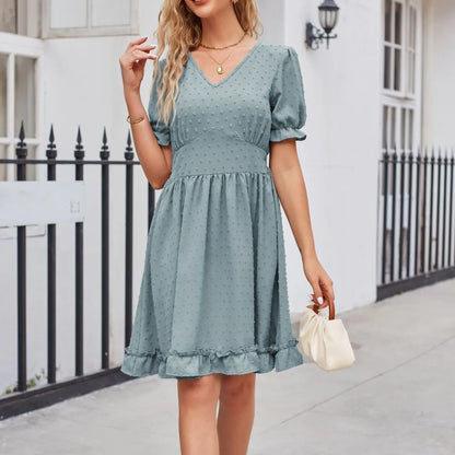 Elegant Bodycon Sexy Cotton Women'S Dress