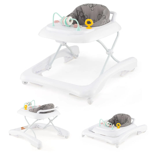 ERGOMASTER Foldable Baby Walker 2-in-1 Baby walker & Push Walker Combo-Grey